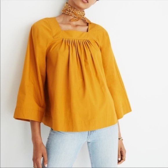 Madewell Tops - NWT Madewell cotton golden peasant boho top Sz S